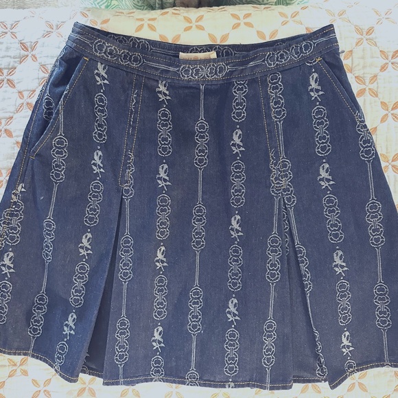 Denim Skirt, Tory Burch, size 8 - Picture 1 of 5